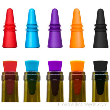 Ang reusable at unbreakable sealer ay sumasakop sa silicone stoppers